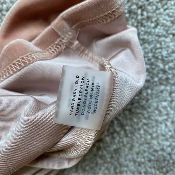 SugarLips pink velvet one shoulder ruffle dress large - Picture 7 of 8